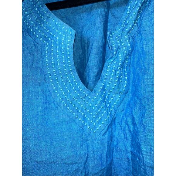 Ulla Popken Selection 100% Linen Tunic Top - Picture 2 of 8